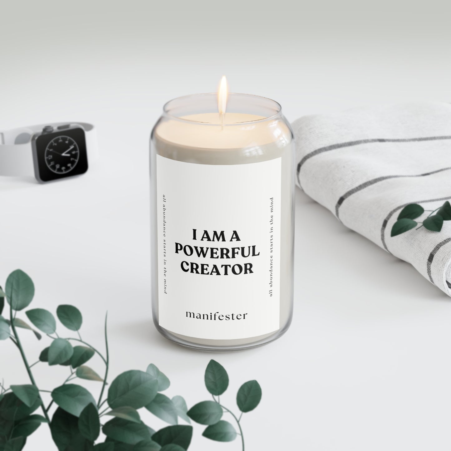 "I Am a Powerful Creator" Manifestation Soy Candle – Scented 13.75oz