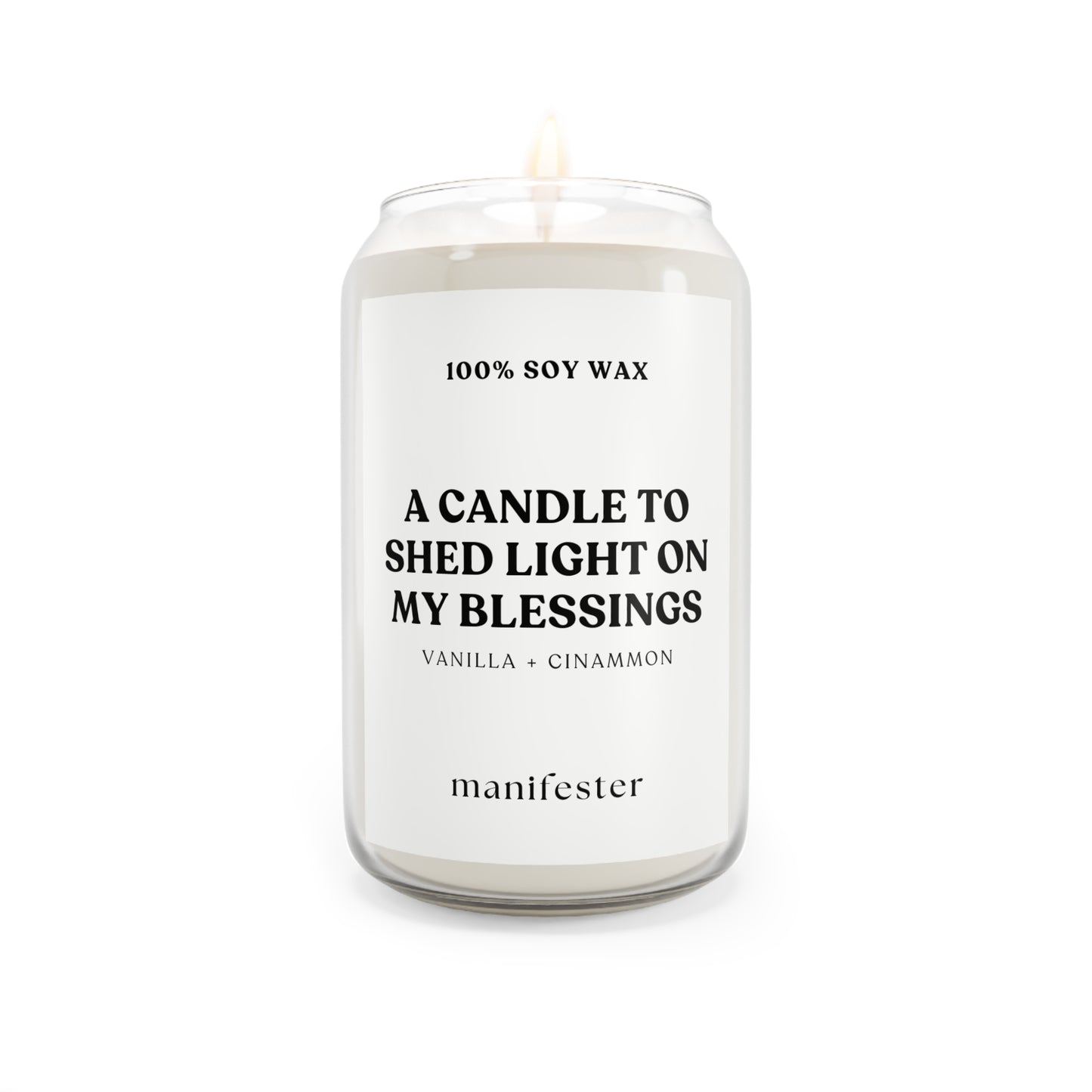 A CANDLE TO SHED LIGHT ON MY BLESSINGS Candle 16 oz.