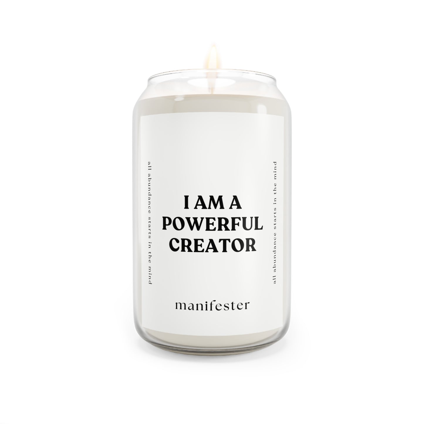 "I Am a Powerful Creator" Manifestation Soy Candle – Scented 13.75oz